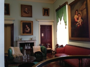 The family parlor at Arlington is where Mary Custis married Robert E. Lee in 1831.