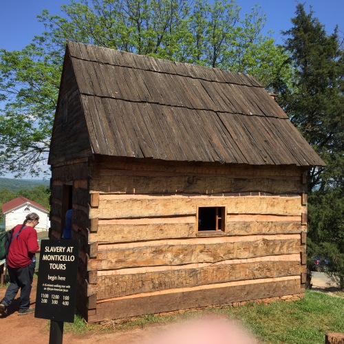 View of the reconstructed John and Priscilla Hemings cabin. Photo by author.